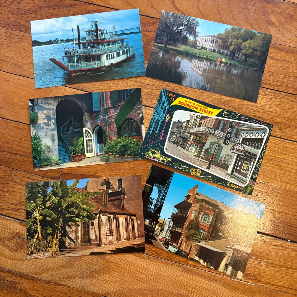 Vintage New Orleans Louisiana Postcard Lot of 6 Big Easy Bourbon Street